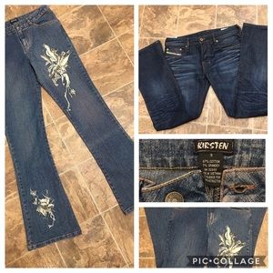 Kirsten Stretch W/ Top Stitch Embroidery